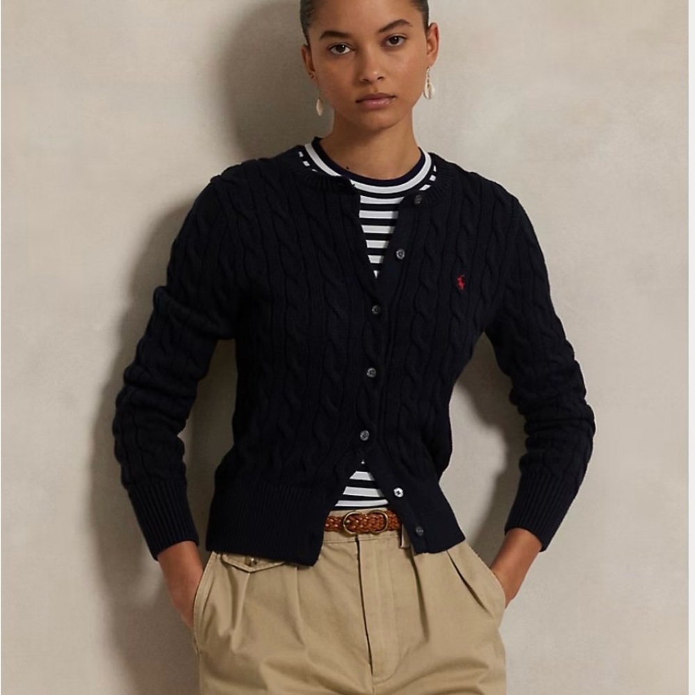 Polo by Ralph Lauren Blue Knit Cardigan